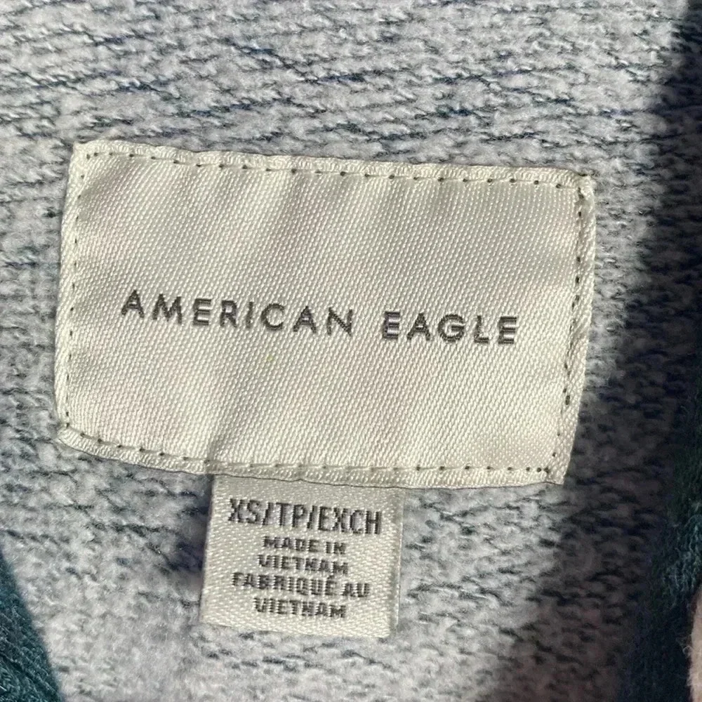 American Eagle Women’s Hoodie Green XS - Picture 4 of 5